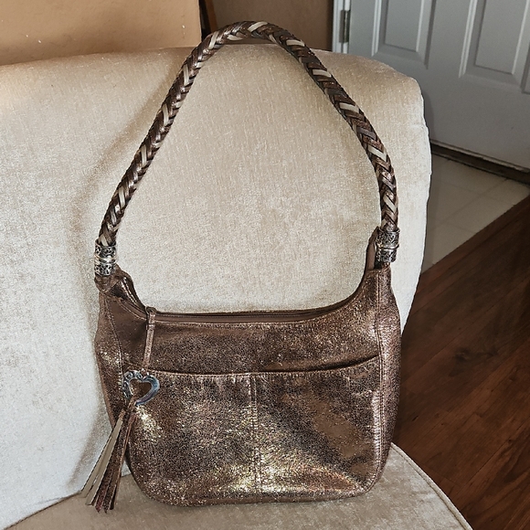 Brighton Gold Shiney Vintage Bag - Picture 1 of 14